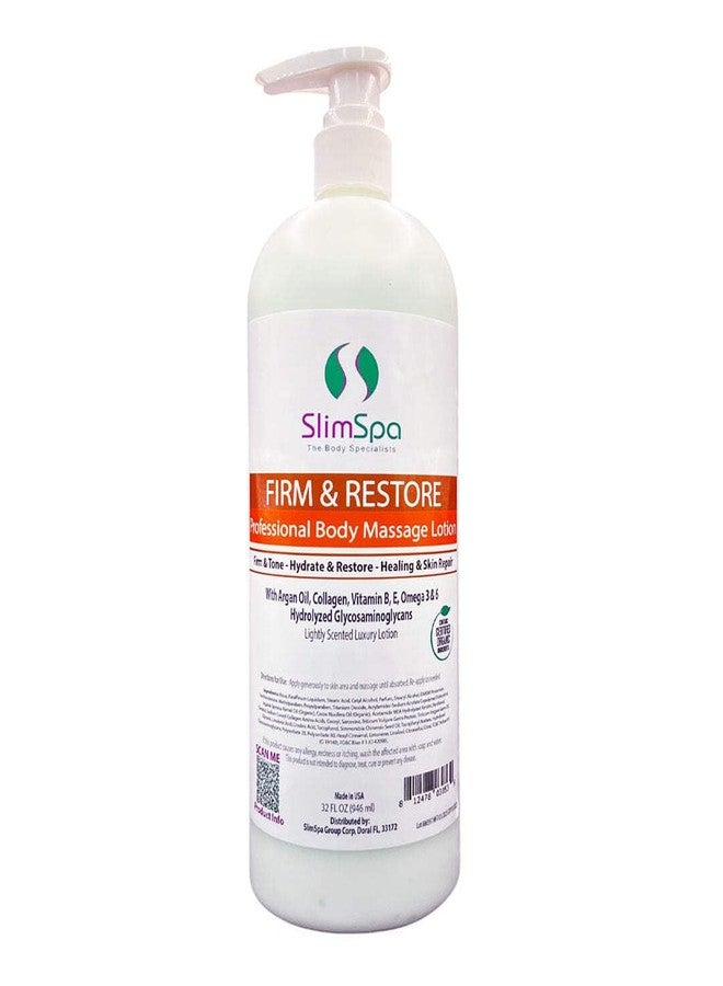 slimspa FIRM & RESTORE Professional Body Massage Lotion 32 oz. - Image 1